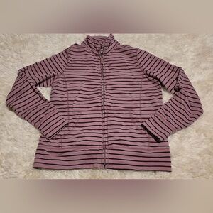 L.L. Bean Pink and Navy Top EUC